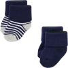 imageLuvable Friends Baby Newborn and Baby Terry SocksBlue Navy Sneakers