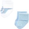 imageLuvable Friends Baby Newborn and Baby Terry SocksBlue Navy Sneakers