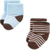 imageLuvable Friends Baby Newborn and Baby Terry SocksBlue Navy Sneakers
