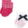 imageLuvable Friends Baby Newborn and Baby Terry SocksBows