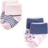 imageLuvable Friends Baby Newborn and Baby Terry SocksCoral Mint Aztec