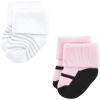 imageLuvable Friends Baby Newborn and Baby Terry SocksMint Pink Mary Janes 12pack