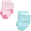 imageLuvable Friends Baby Newborn and Baby Terry SocksMint Pink Mary Janes 12pack