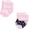 imageLuvable Friends Baby Newborn and Baby Terry SocksNavy Mary Janes