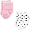 imageLuvable Friends Baby Newborn and Baby Terry SocksPink Black Ballet 12pack