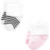 imageLuvable Friends Baby Newborn and Baby Terry SocksPink Black Ballet 12pack