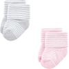 imageLuvable Friends Baby Newborn and Baby Terry SocksStripe Ballet 12pack