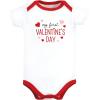 imageLuvable Friends Hudson Baby Bodysuits 3pkGirl Valentine Easter