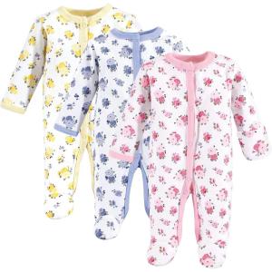imageLuvable Friends Baby Girls Cotton Preemie Sleep and PlayFloral