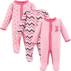 imageLuvable Friends Baby Girls Cotton Preemie Sleep and PlayFoxy