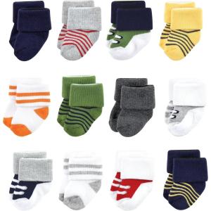 imageLuvable Friends Baby Newborn and Baby Terry SocksAthletic 12pack