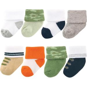 imageLuvable Friends Baby Newborn and Baby Terry SocksCamo