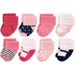imageLuvable Friends Baby Newborn and Baby Terry SocksNavy Mary Jane
