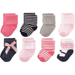 imageLuvable Friends Baby Newborn and Baby Terry SocksPink Scroll