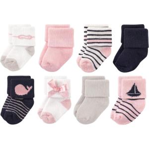 imageLuvable Friends Baby Newborn and Baby Terry SocksSailboat 8pack