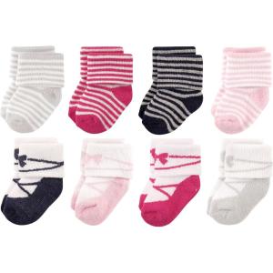 imageLuvable Friends Baby Newborn and Baby Terry SocksStripe Ballet