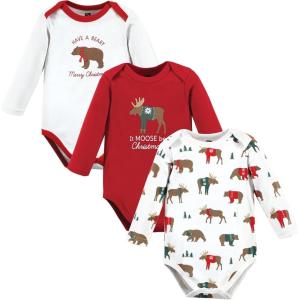 imageLuvable Friends Hudson Baby Bodysuits 3pkFestive Moose