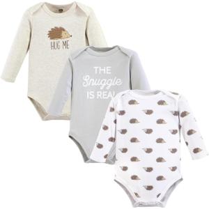 imageLuvable Friends Hudson Baby Bodysuits 3pkForest Hedgehog