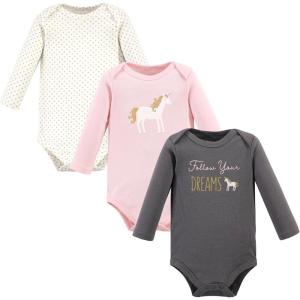 imageLuvable Friends Hudson Baby Bodysuits 3pkGilded Unicorn
