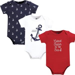 imageLuvable Friends Hudson Baby Bodysuits 3pkMaritime Anchor