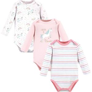 imageLuvable Friends Hudson Baby Bodysuits 3pkSparkle Unicorn Dream