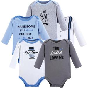 imageLuvable Friends Hudson Baby Bodysuits 5pkLittle Gentleman