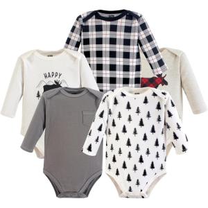 imageLuvable Friends Hudson Baby Bodysuits 5pkWoodland Gray