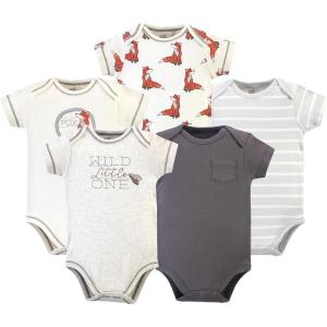 imageLuvable Friends Touched by Nature Bodysuits 5pkRustic Fox Gray