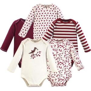 imageLuvable Friends Touched by Nature LongSleeve Bodysuits 5pkBerry Blossom