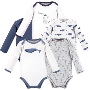 imageLuvable Friends Touched by Nature LongSleeve Bodysuits 5pkOcean Blue
