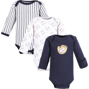 imageLuvable Friends Unisex Baby Preemie Long Sleeve Bodysuits 3pk PreemieBaseball