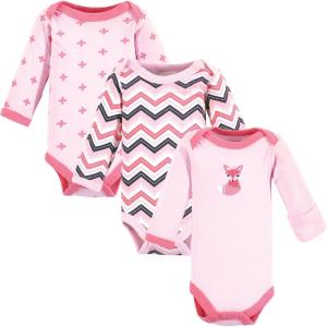 imageLuvable Friends Unisex Baby Preemie Long Sleeve Bodysuits 3pk PreemieFoxy