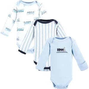 imageLuvable Friends Unisex Baby Preemie Long Sleeve Bodysuits 3pk PreemieTrain