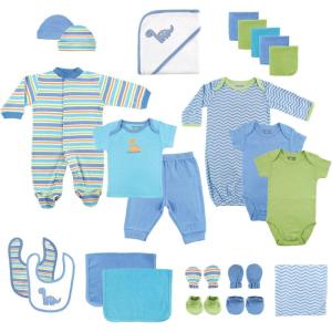 imageLuvable Friends Unisex Baby Layette Gift CubeBlue Dino