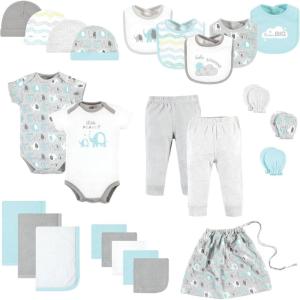 imageLuvable Friends Unisex Baby Layette Gift CubeBoy Basic Elephant