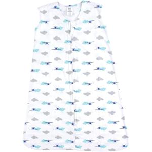imageLuvable Friends Unisex BabySleeveless Jersey Cotton Sleeping Bag Sack BlanketAirplane Cloud Jersey