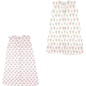 imageLuvable Friends unisexbaby Safe Sleep Wearable Sleeping BagSackBlanketRainbowsIce Cream Jersey 2pack
