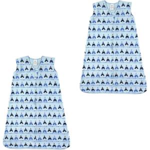 imageLuvable Friends unisexbaby Safe Sleep Wearable Sleeping BagSackBlanketTeepee Jersey 2pack