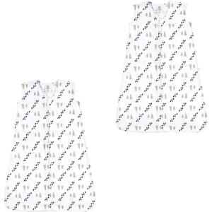imageLuvable Friends unisexbaby Safe Sleep Wearable Sleeping BagSackBlanketTrees Jersey 2pack