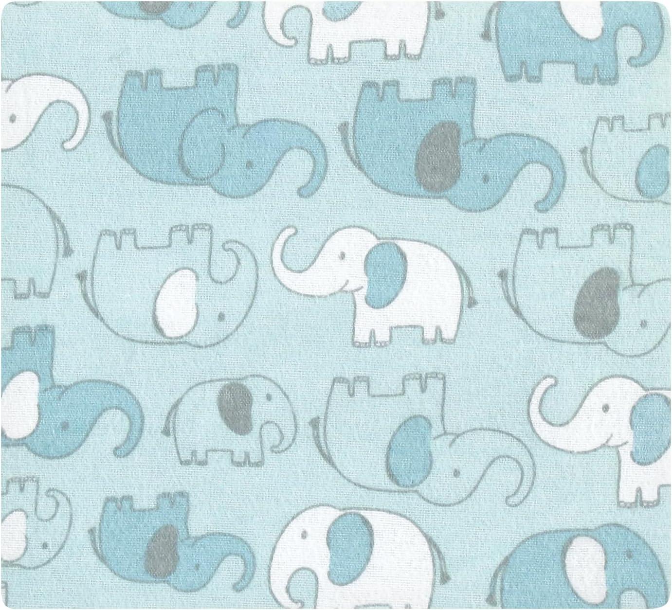 imageLuvable Friends Hudson Baby Flannel Receiving Blankets 7pkBlue Elephant Journey