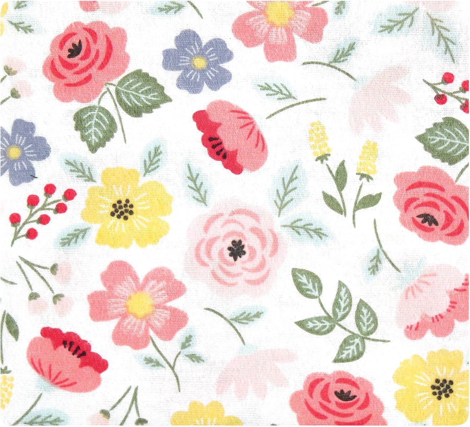 imageLuvable Friends Hudson Baby Flannel Receiving Blankets 7pkBlush Floral