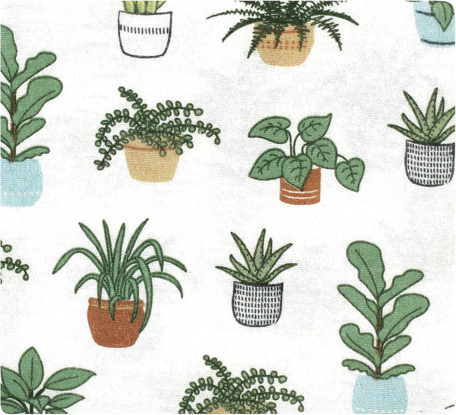 imageLuvable Friends Hudson Baby Flannel Receiving Blankets 7pkBotanical Plants