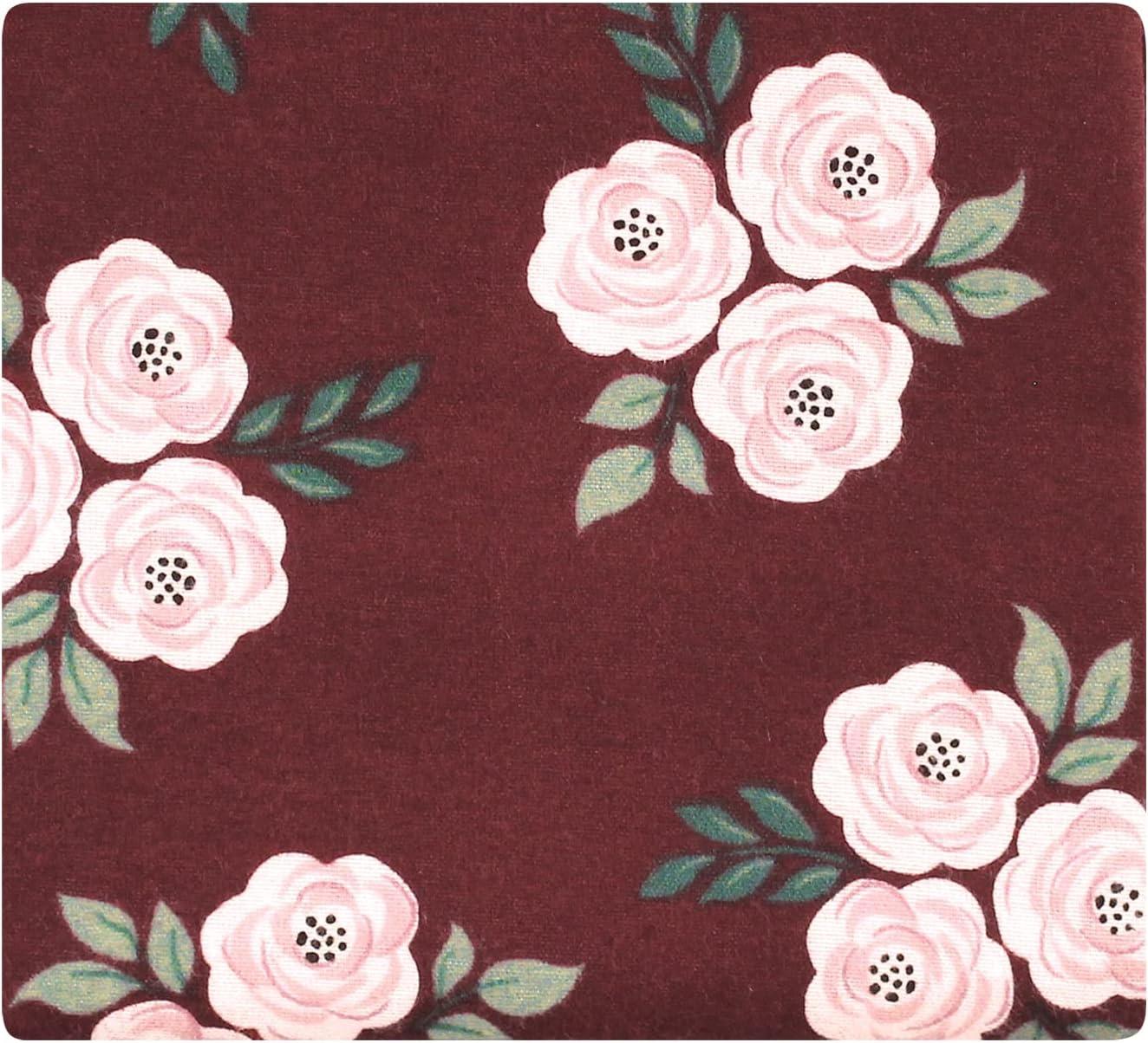 imageLuvable Friends Hudson Baby Flannel Receiving Blankets 7pkBurgundy Flower