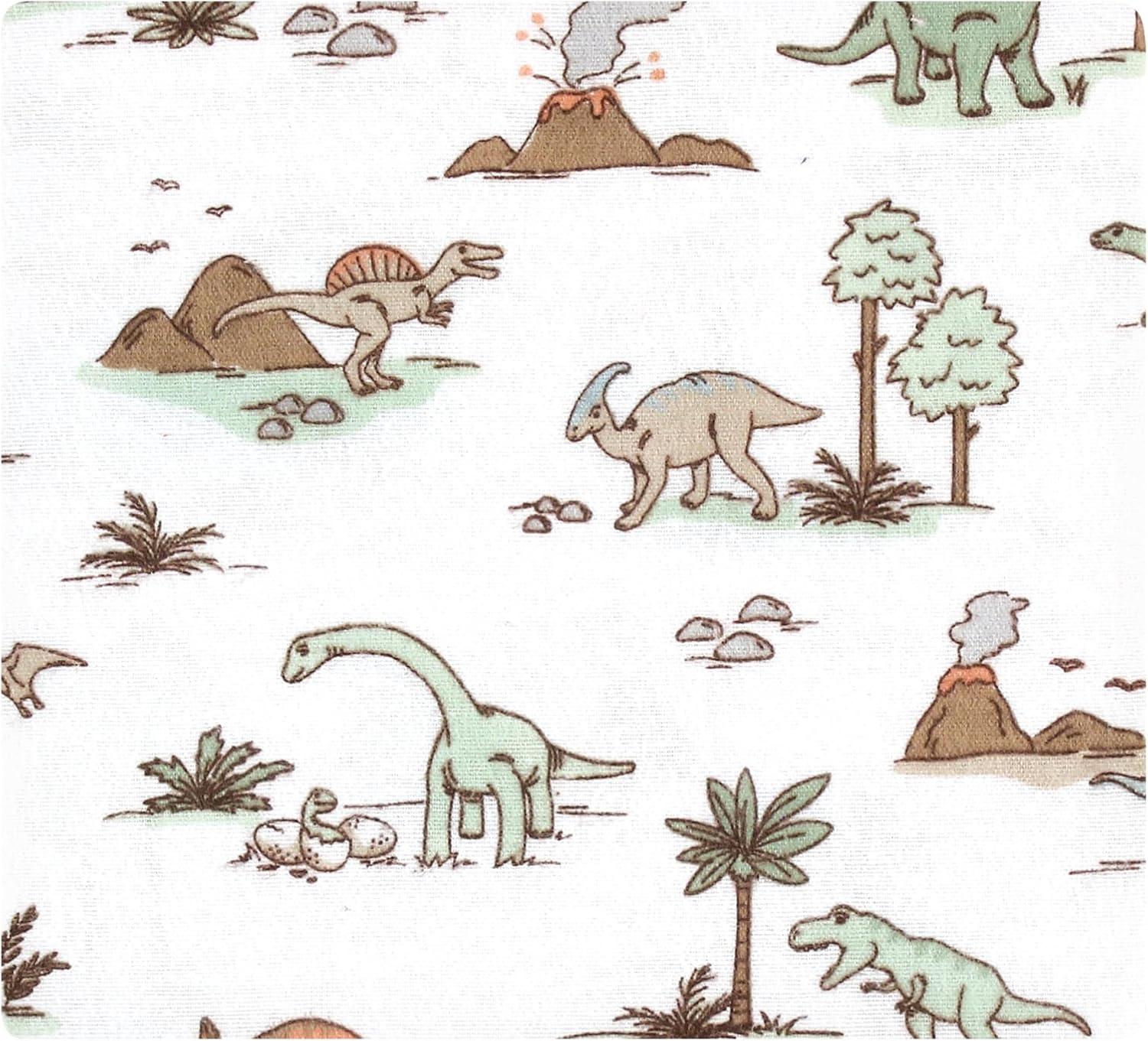 imageLuvable Friends Hudson Baby Flannel Receiving Blankets 7pkDino Exploration
