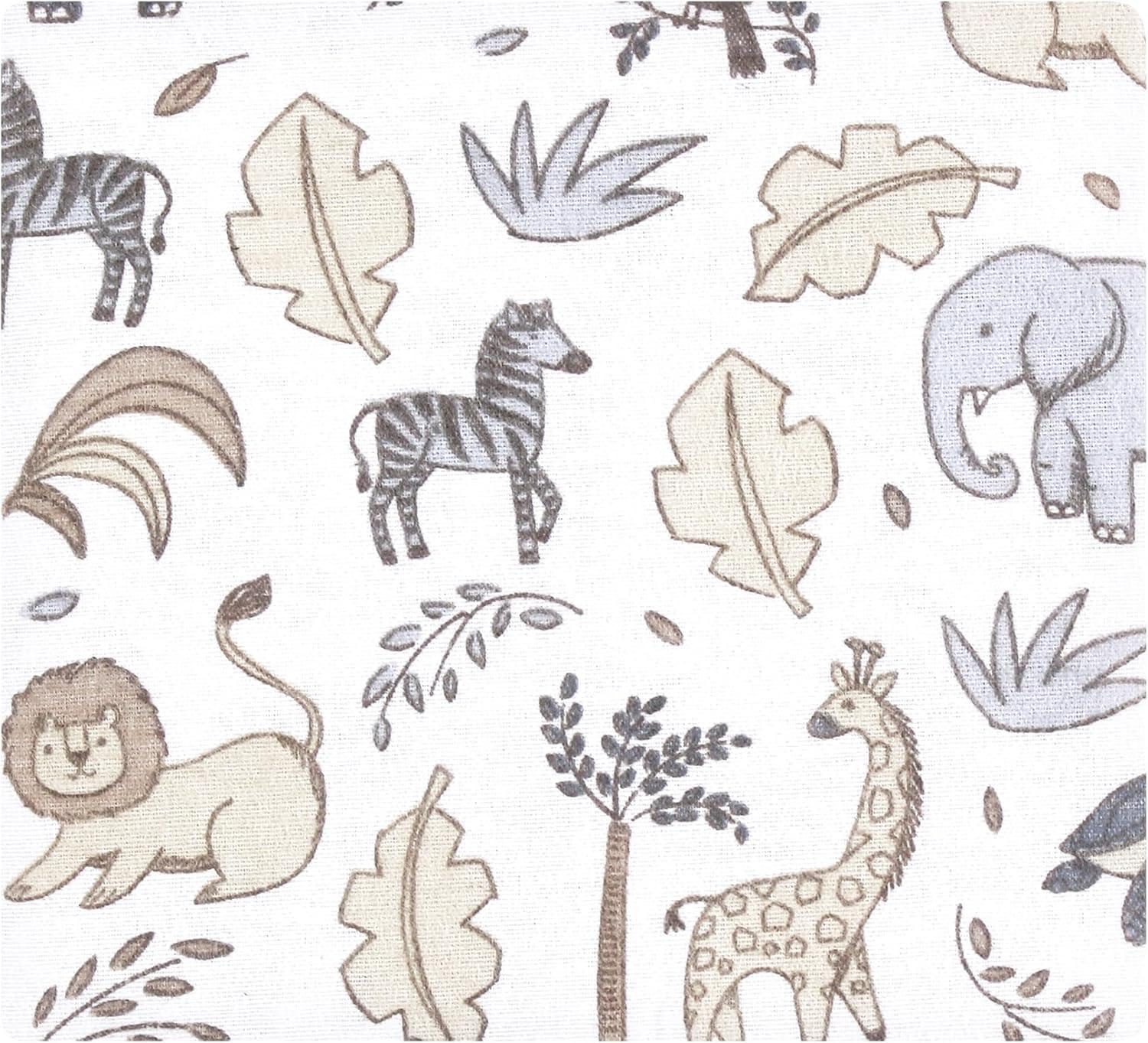 imageLuvable Friends Hudson Baby Flannel Receiving Blankets 7pkGray Neutral Safari