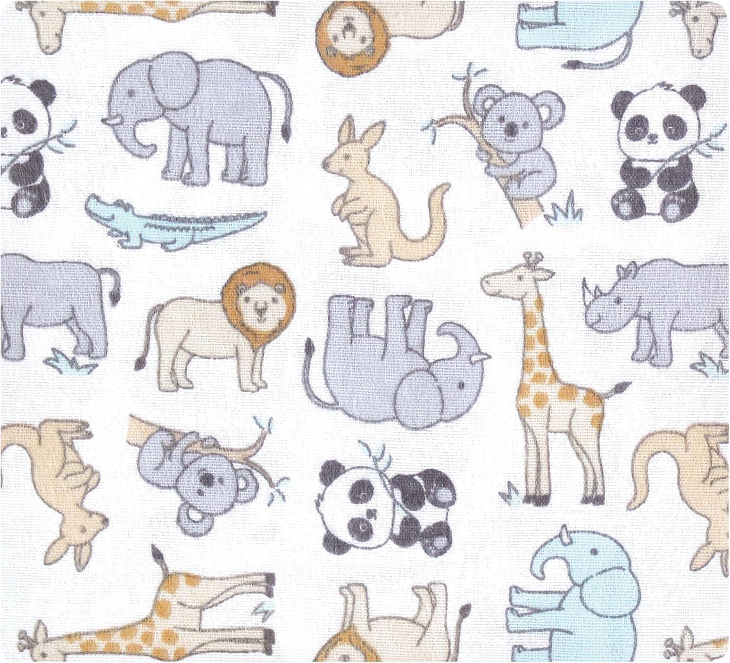 imageLuvable Friends Hudson Baby Flannel Receiving Blankets 7pkKangaroo Pastel
