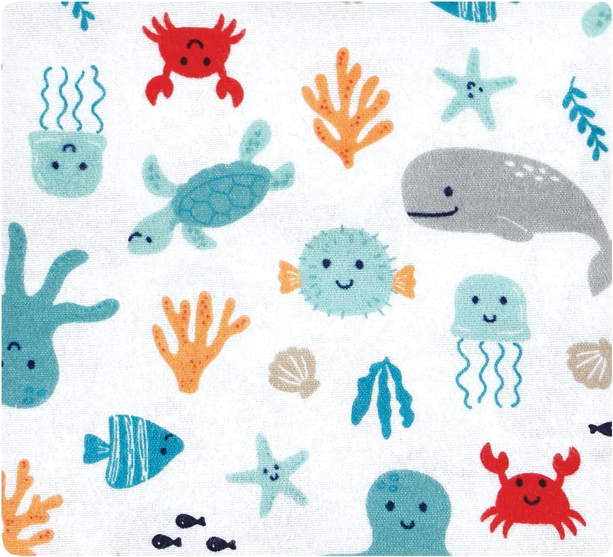 imageLuvable Friends Hudson Baby Flannel Receiving Blankets 7pkOcean Pals