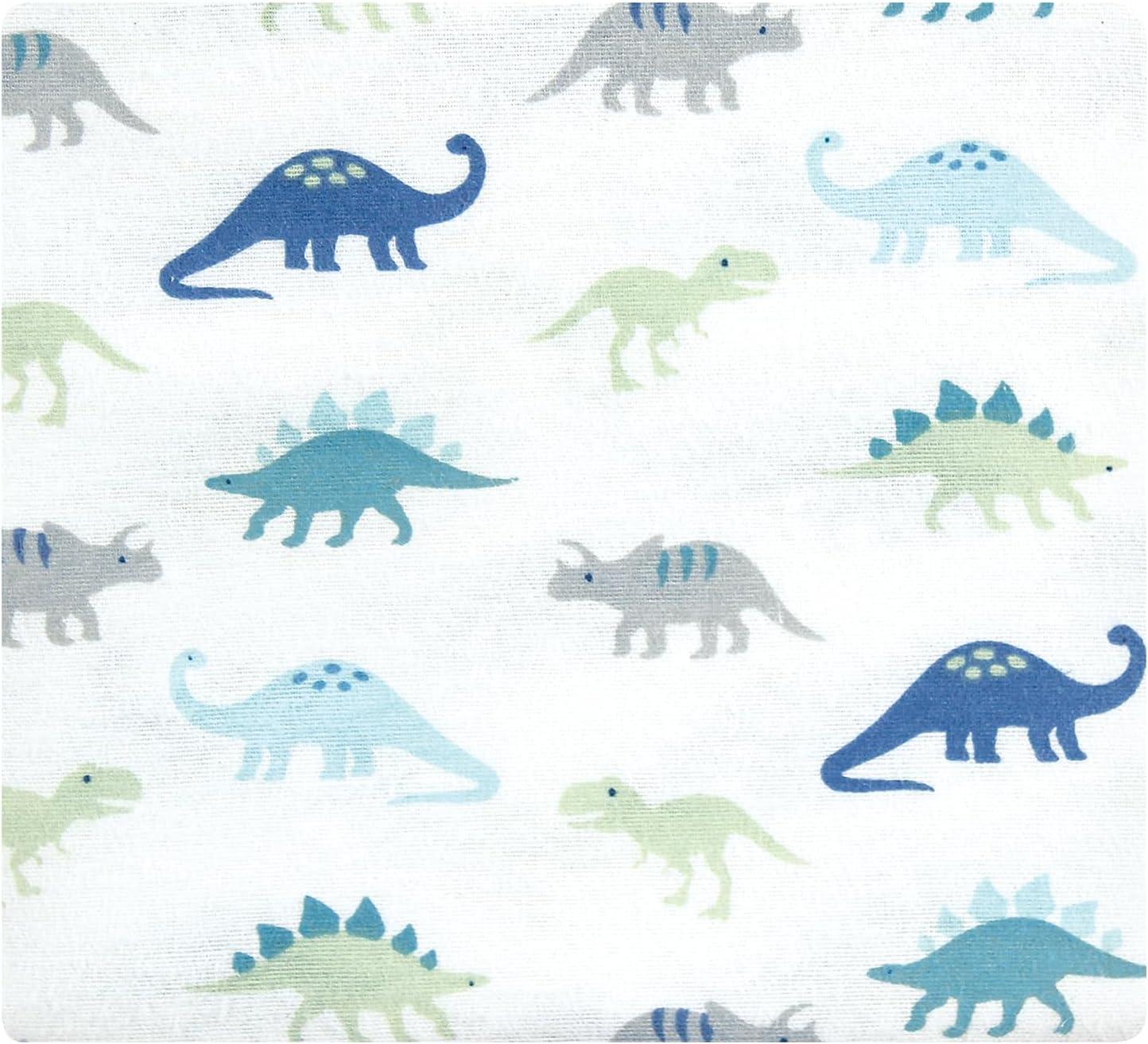 imageLuvable Friends Hudson Baby Flannel Receiving Blankets 7pkSoft Dino