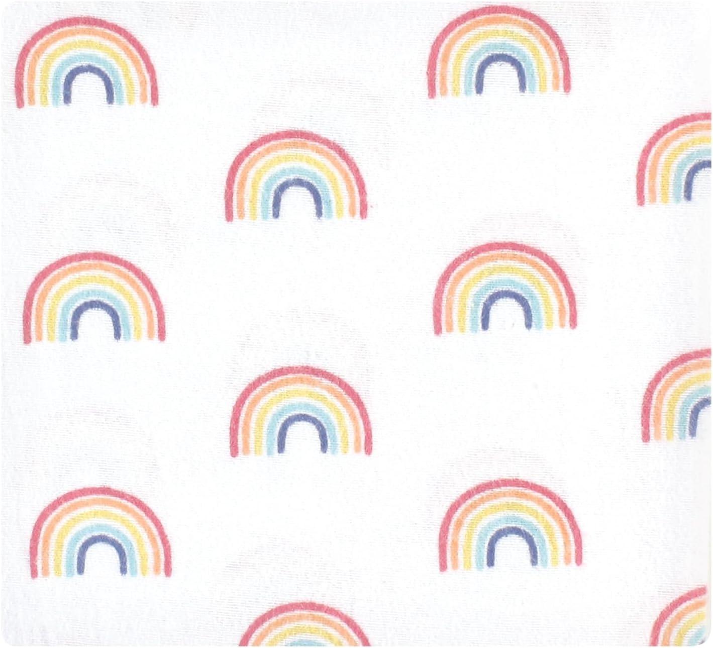 imageLuvable Friends Hudson Baby Flannel Receiving Blankets 7pkSweet Rainbow