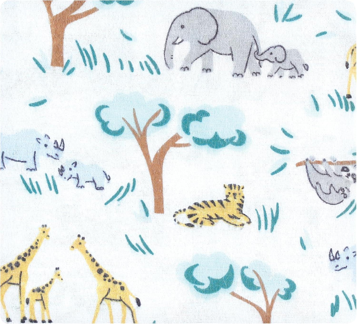 imageLuvable Friends Hudson Baby Flannel Receiving Blankets 7pkYellow Safari